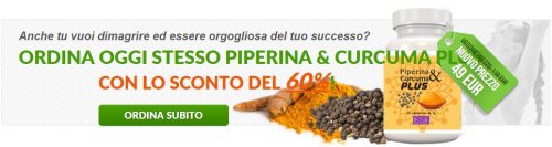 Piperina & Curcuma Plus per dimagrire